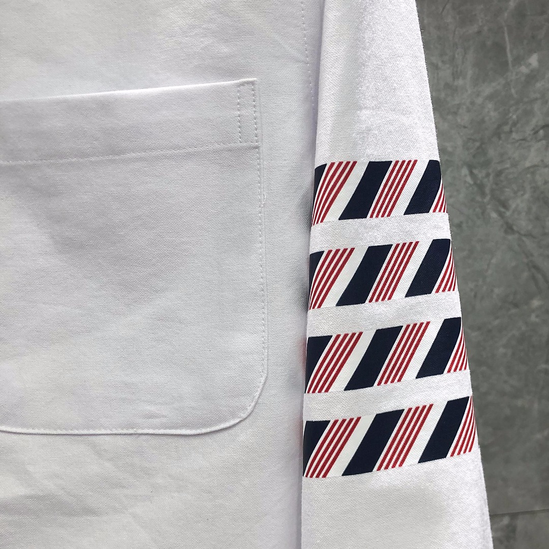 [대리석집] 톰브라운 다이애고널 패턴 4-바 옥스포드 셔츠